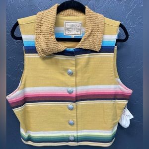 Vintage Double D Ranch serape vest